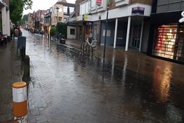 Wateroverlast door extreme regenval in Castricum