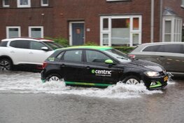 Wateroverlast door extreme regenval in Castricum