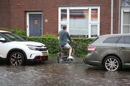 Wateroverlast door extreme regenval in Castricum