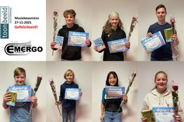 Muziekexamens groot succes