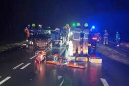 Vier gewonden na frontale aanrijding