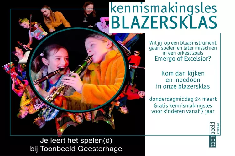 Toonbeeld organiseert samen met Emergo en Excelsior een open les Blazersklas