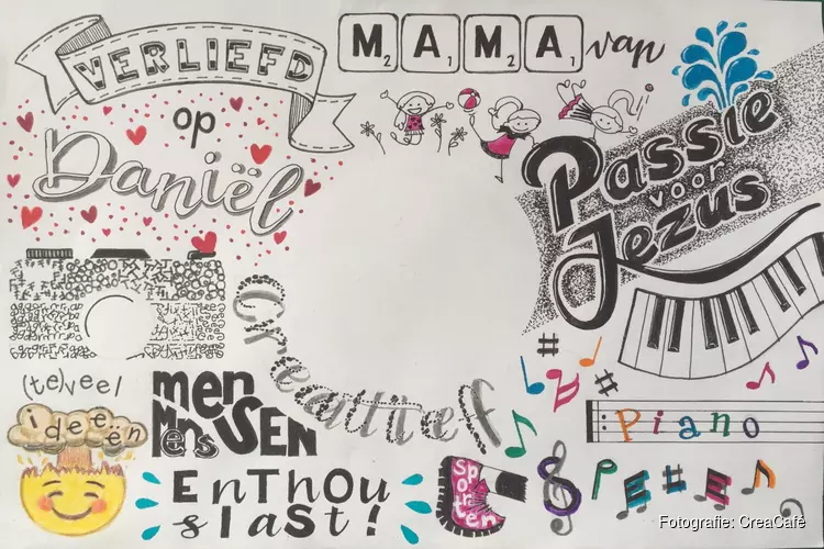 Handlettering 11 februari bij het CreaCafé
