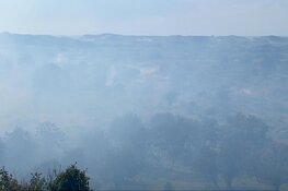 Brandweer met man en macht paraat bij flinke natuurbrand in Heemskerk