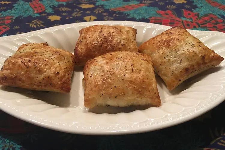 Panini bladerdeeg hapjes