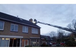 Schoorsteenbrand aan de Oude Haarlemmerweg in Castricum