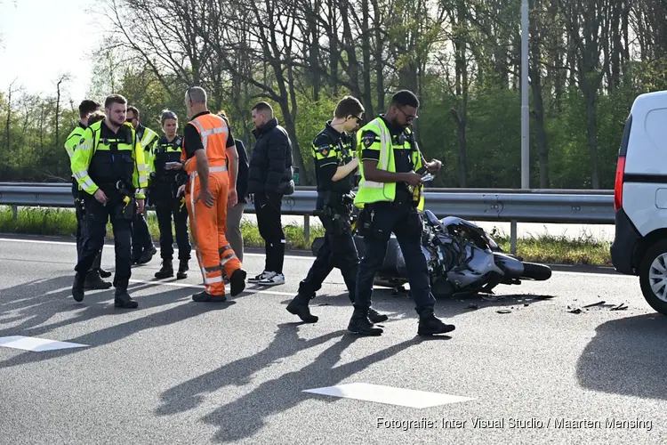 Motorrijder gewond op A9 bij Heiloo
