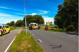 Fietser zwaargewond na frontale aanrijding met scooter