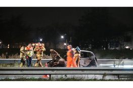 Auto afgebrand tijdens rit op A9 bij Heiloo
