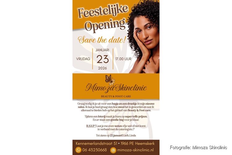 Feestelijke opening bij Mimoza Skinclinic op vrijdag 23 januari