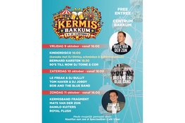 Drie dagen feest tijdens Kermis Bakkum met livemuziek en kinderdisco