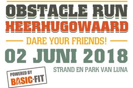 Ron Vlaar (AZ) en Nadine Broersen (WK atletiek)  bij Obstacle Run Heerhugowaard