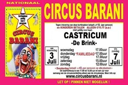 Nationaal Familie Circus Barani komt naar Castricum