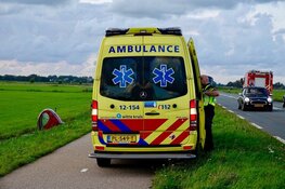 Brommobiel te water langs N203