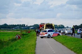 Brommobiel te water langs N203