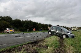 Frontale aanrijding op N203 in Castricum